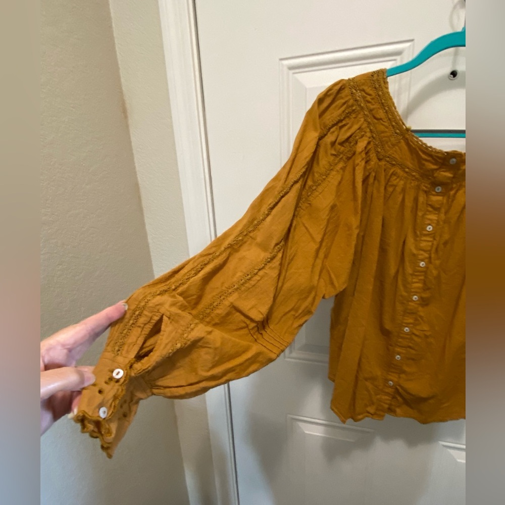Free People Embroidered Blouse - Picture 6 of 10